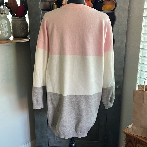 SHEIN Color block oversized sweater dress - Picture 4 of 6